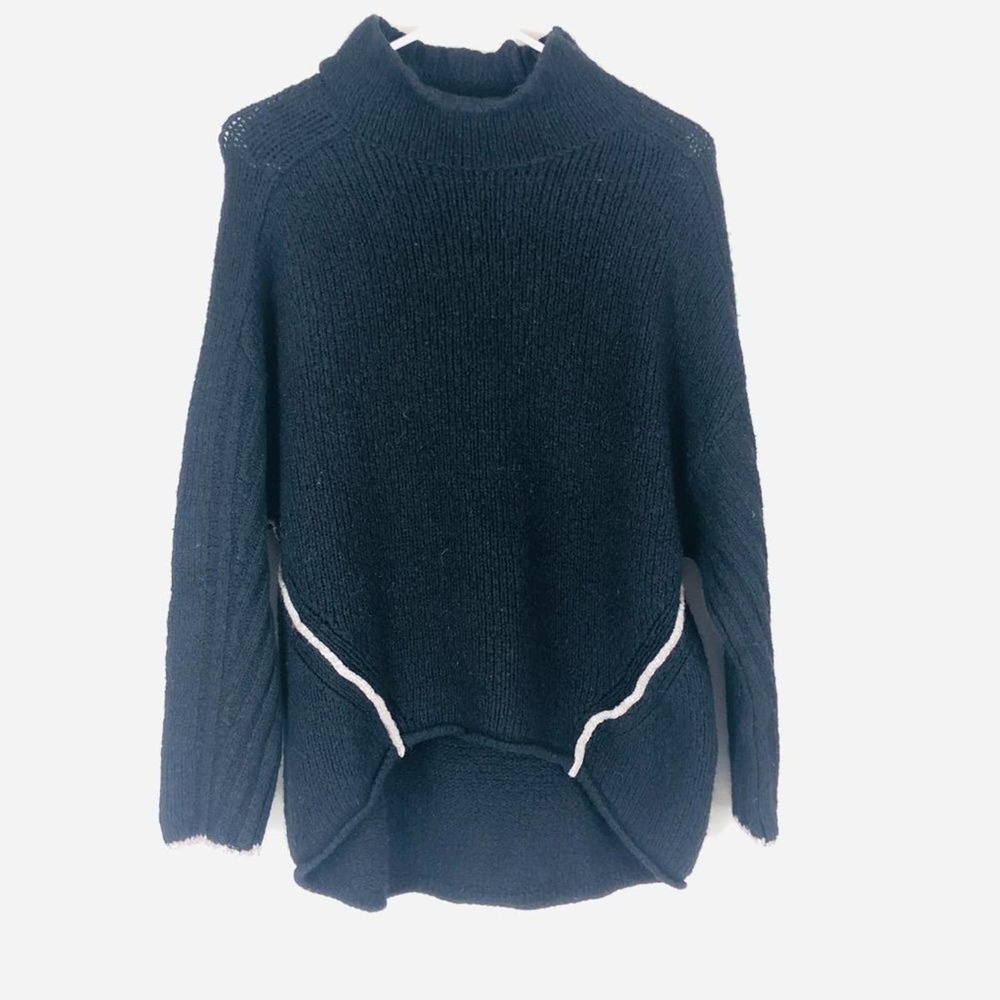 Anthropologie Moth Mock Neck Wool Blend Sweater XS